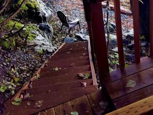 Water Front Deck Stairwell