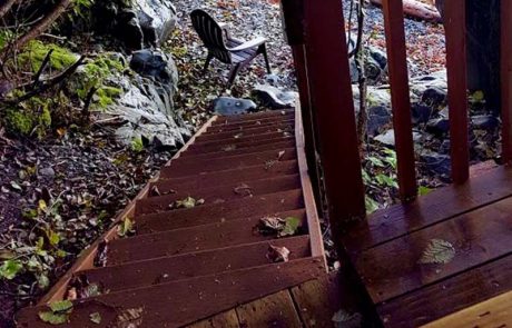 Water Front Deck Stairwell