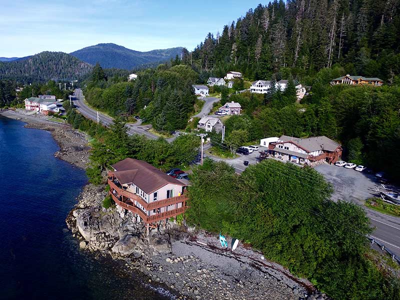 Sitka Rock Suites Aerial View