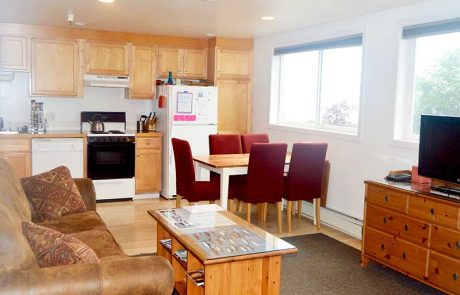 Water View Suite 6 Living Space and Kitchen